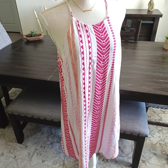 Emily Wonder Sleeveless Geometric Print Summer Sheath Dress - Picture 5 of 12